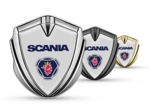 Scania Emblem Silicon Badge Racing Look Glossy Finish
